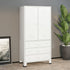 Lady Jillian -  Industrial Wardrobe White 90x50x180 cm Metal